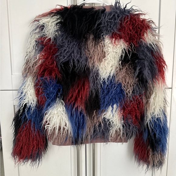 ASTR The Label Faux Fur/Mohair Jacket XS - Picture 5 of 6